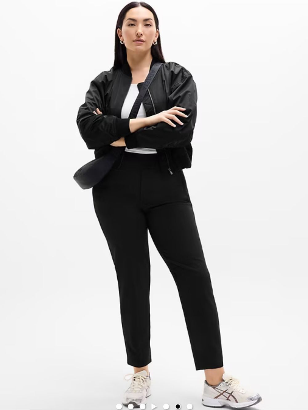 ATHLETA 14 Black Endless High Rise Pull On Pants